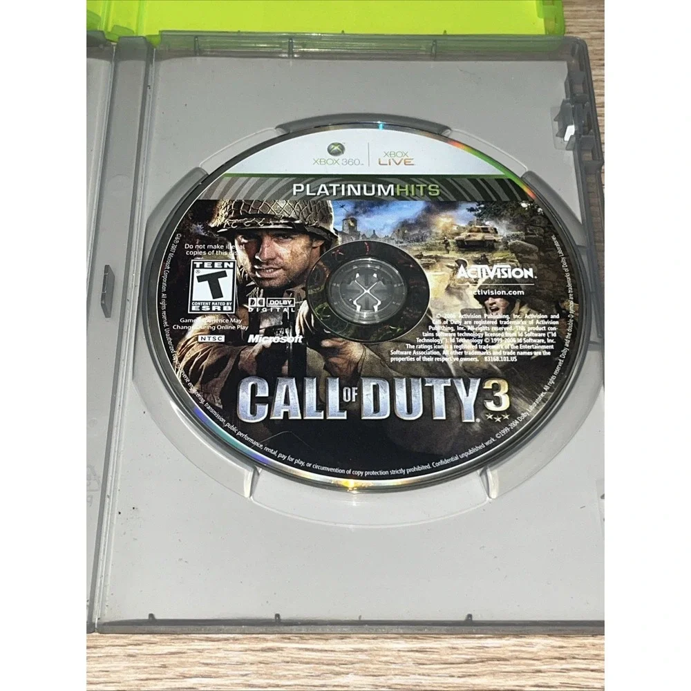 Call of Duty Xbox 360 Lot Of 4 Black Ops 1 Call Of Duty 3 World At War MW3 Set